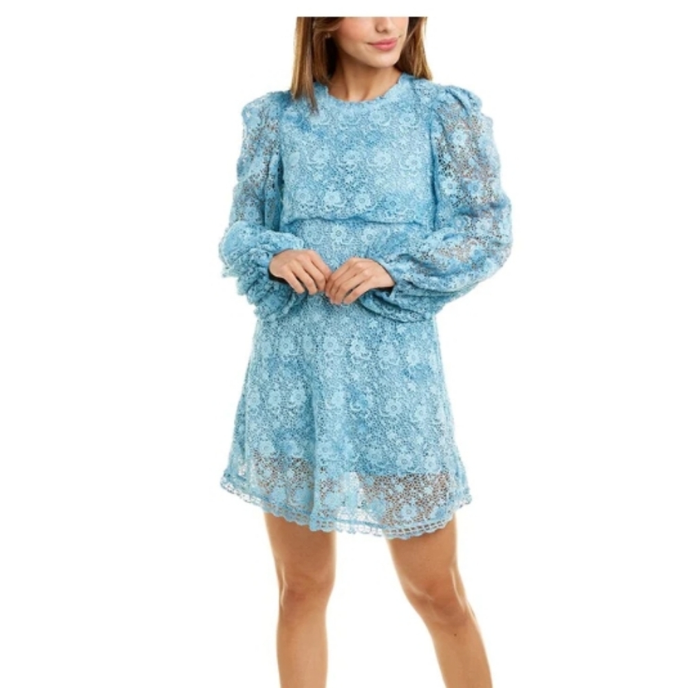 Loveshackfancy Mini Blue Leira Dress Size 6 NEW
